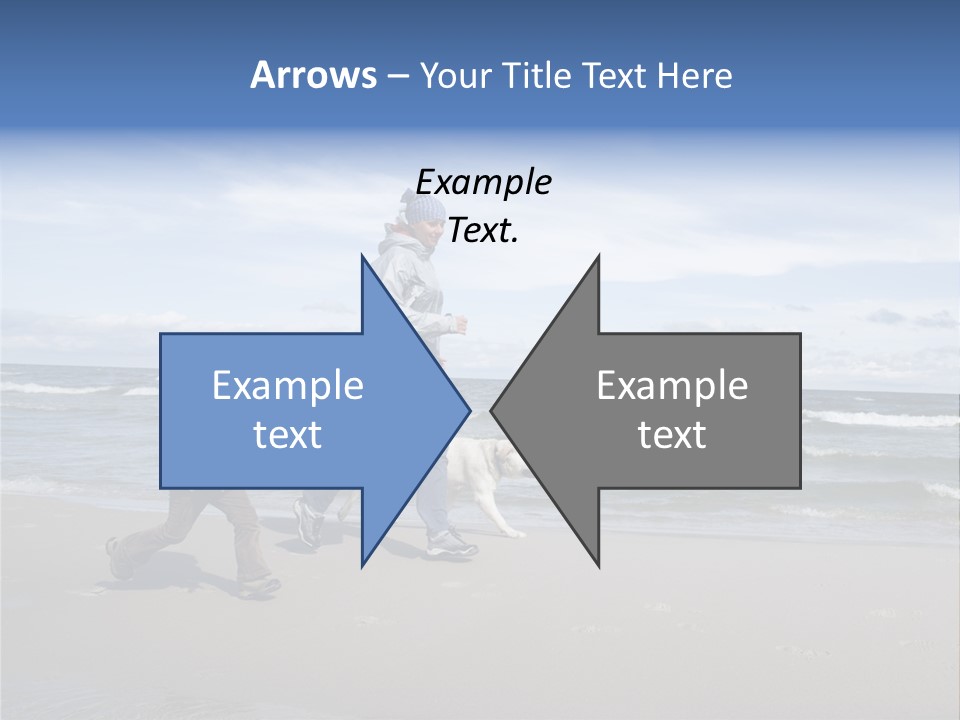 Playing On The Beach PowerPoint Template