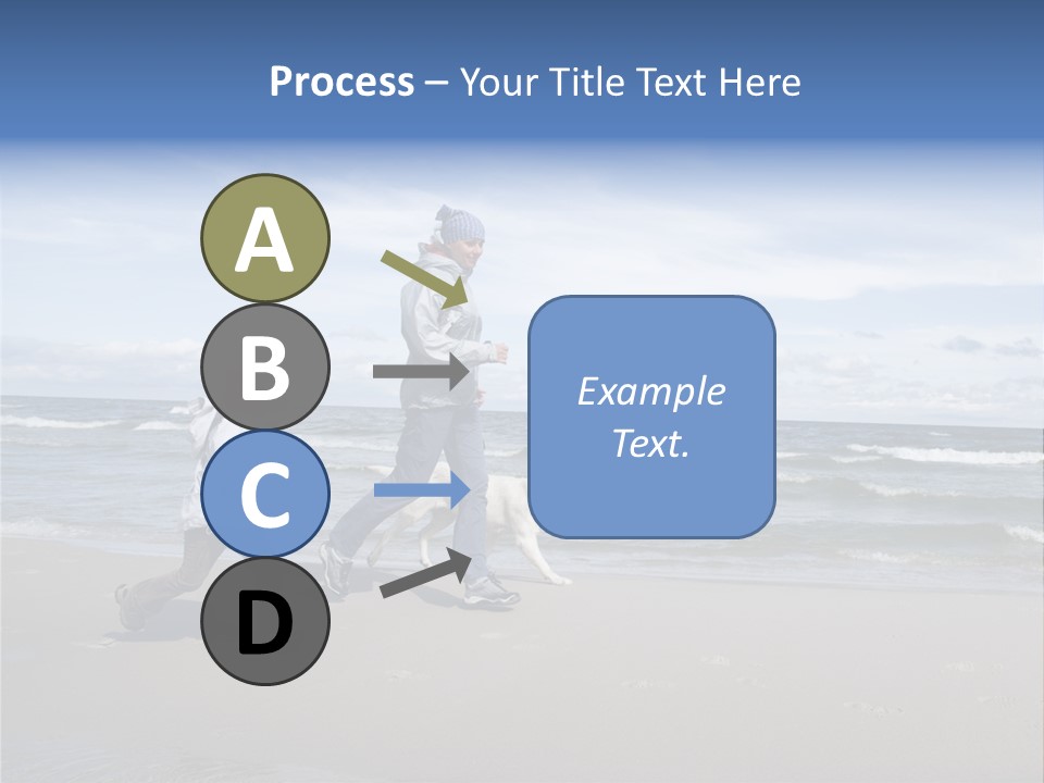 Playing On The Beach PowerPoint Template