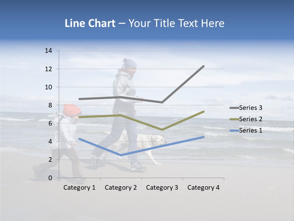 Playing On The Beach PowerPoint Template