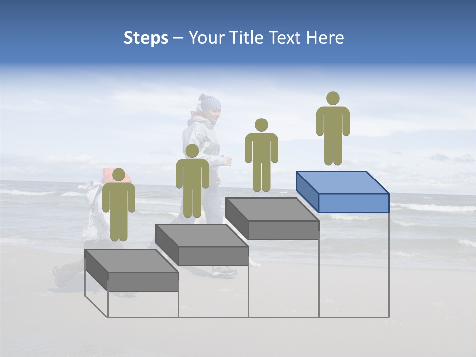 Playing On The Beach PowerPoint Template