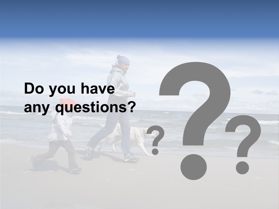 Playing On The Beach PowerPoint Template