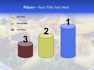 Delicious Freshly Made Pear, Beetroot And Walnut Salad Ready To Serve. PowerPoint Template