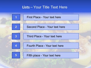 Delicious Freshly Made Pear, Beetroot And Walnut Salad Ready To Serve. PowerPoint Template