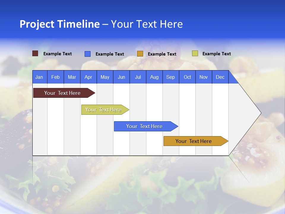 Delicious Freshly Made Pear, Beetroot And Walnut Salad Ready To Serve. PowerPoint Template