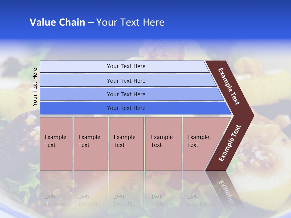 Delicious Freshly Made Pear, Beetroot And Walnut Salad Ready To Serve. PowerPoint Template