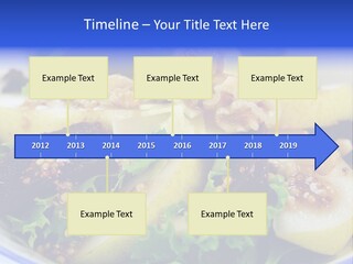 Delicious Freshly Made Pear, Beetroot And Walnut Salad Ready To Serve. PowerPoint Template