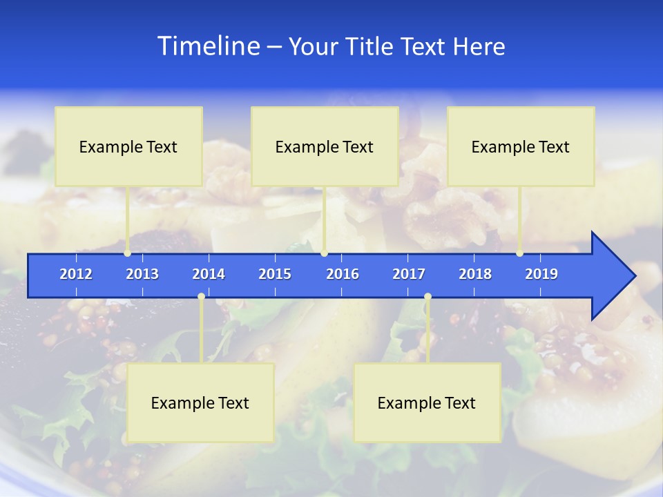 Delicious Freshly Made Pear, Beetroot And Walnut Salad Ready To Serve. PowerPoint Template