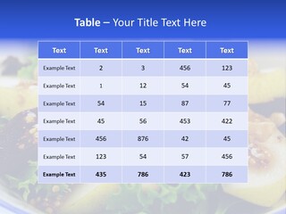 Delicious Freshly Made Pear, Beetroot And Walnut Salad Ready To Serve. PowerPoint Template