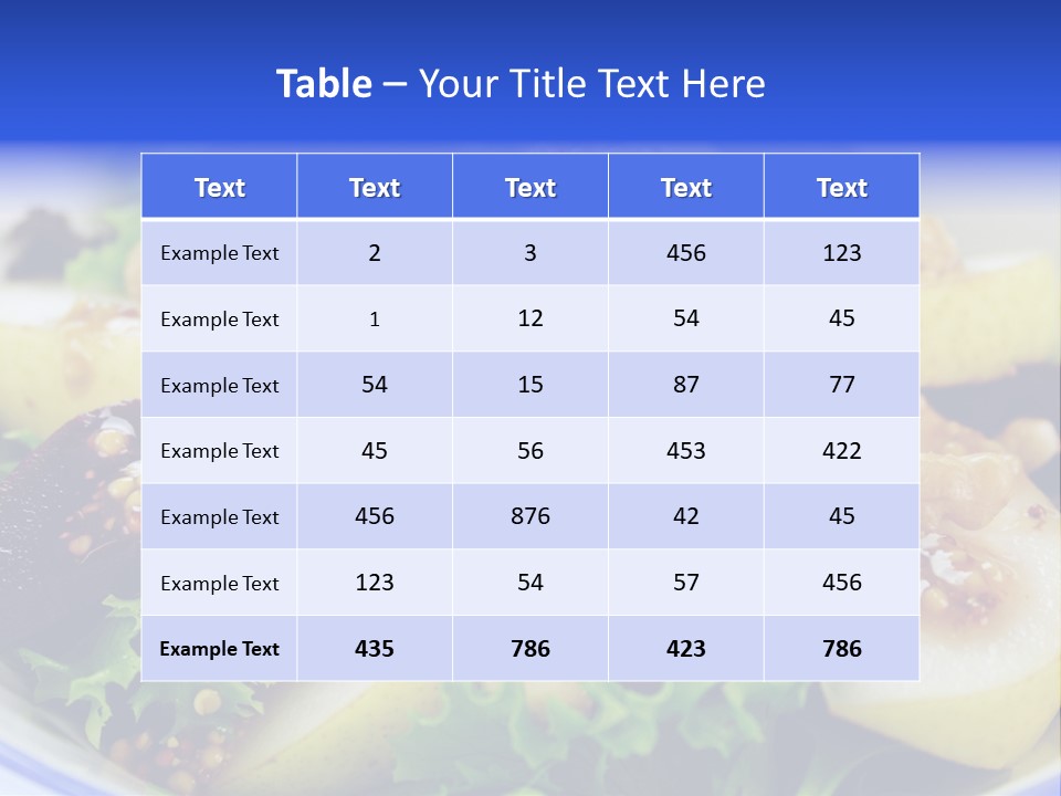 Delicious Freshly Made Pear, Beetroot And Walnut Salad Ready To Serve. PowerPoint Template