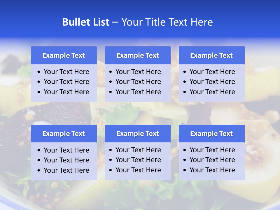 Delicious Freshly Made Pear, Beetroot And Walnut Salad Ready To Serve. PowerPoint Template