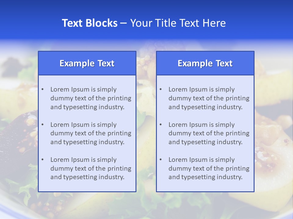 Delicious Freshly Made Pear, Beetroot And Walnut Salad Ready To Serve. PowerPoint Template