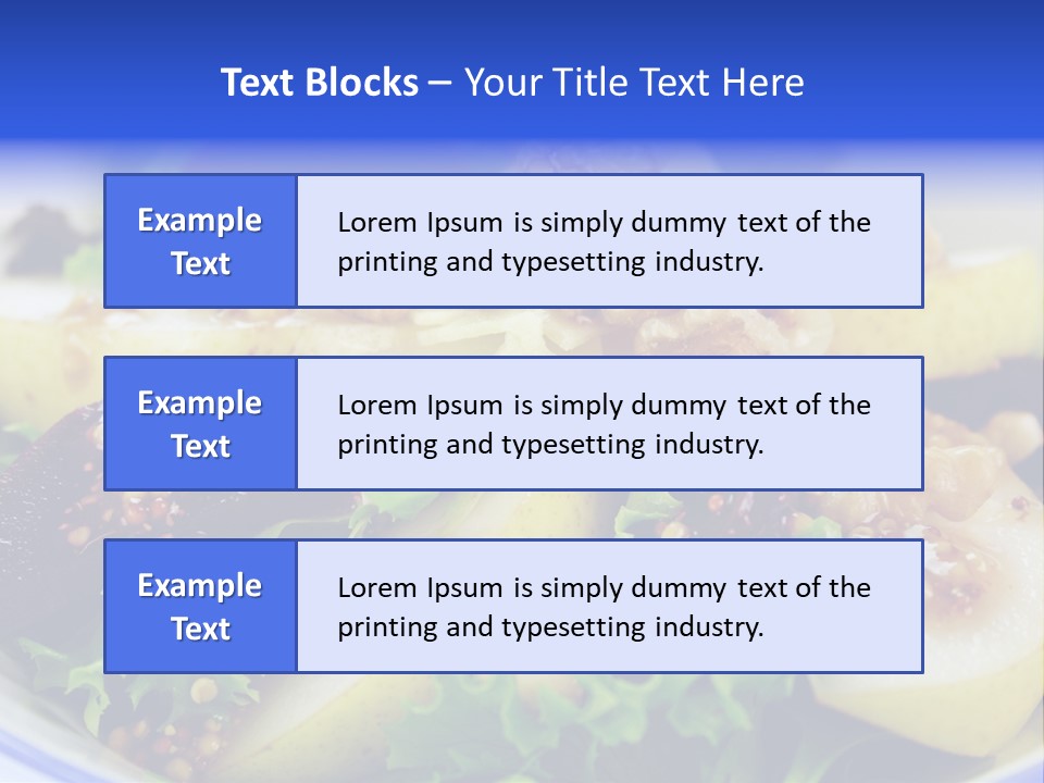 Delicious Freshly Made Pear, Beetroot And Walnut Salad Ready To Serve. PowerPoint Template