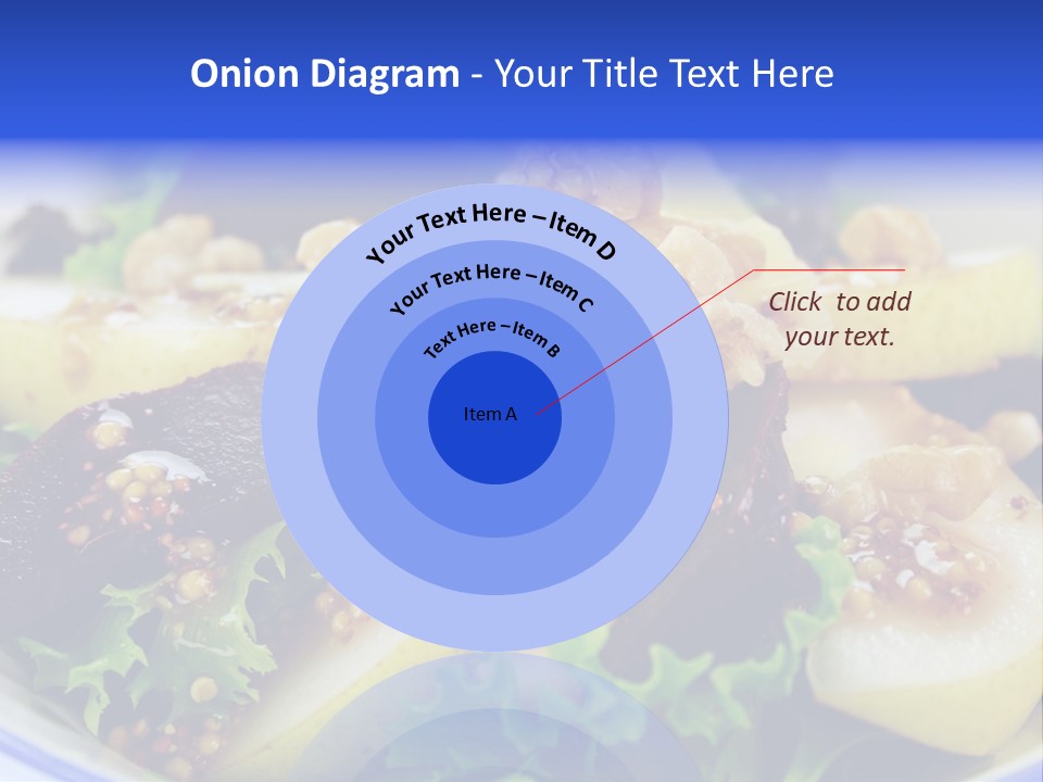 Delicious Freshly Made Pear, Beetroot And Walnut Salad Ready To Serve. PowerPoint Template