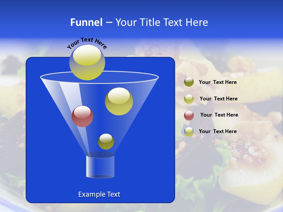 Delicious Freshly Made Pear, Beetroot And Walnut Salad Ready To Serve. PowerPoint Template