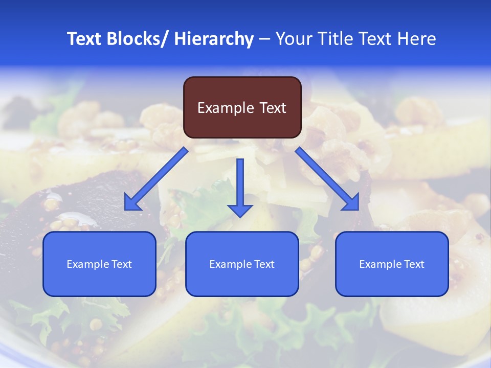 Delicious Freshly Made Pear, Beetroot And Walnut Salad Ready To Serve. PowerPoint Template