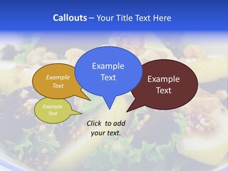 Delicious Freshly Made Pear, Beetroot And Walnut Salad Ready To Serve. PowerPoint Template