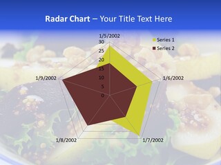 Delicious Freshly Made Pear, Beetroot And Walnut Salad Ready To Serve. PowerPoint Template