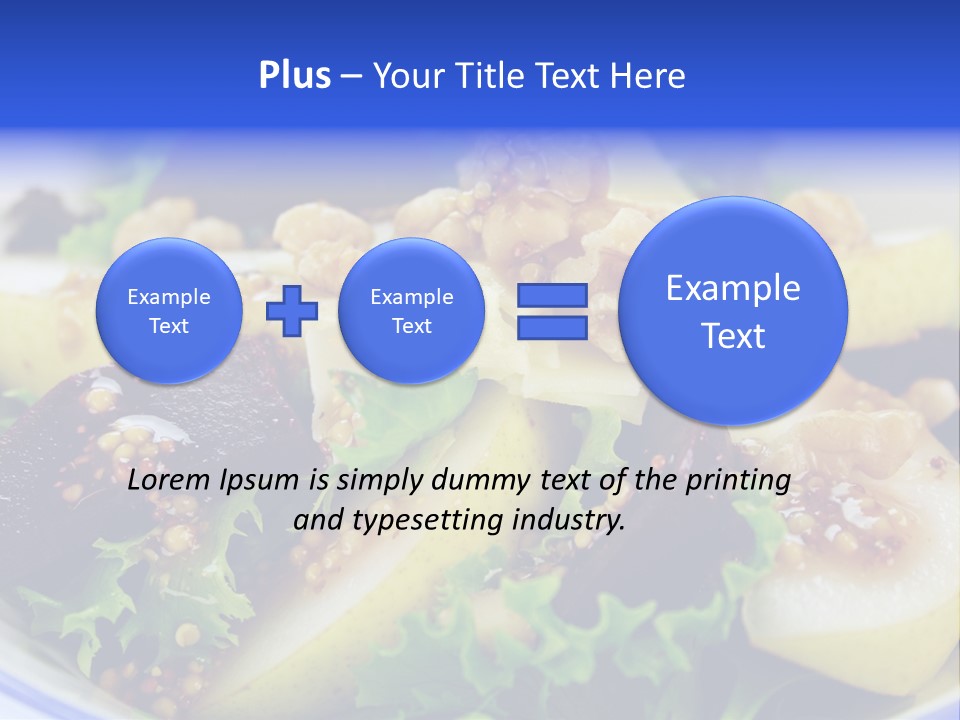 Delicious Freshly Made Pear, Beetroot And Walnut Salad Ready To Serve. PowerPoint Template