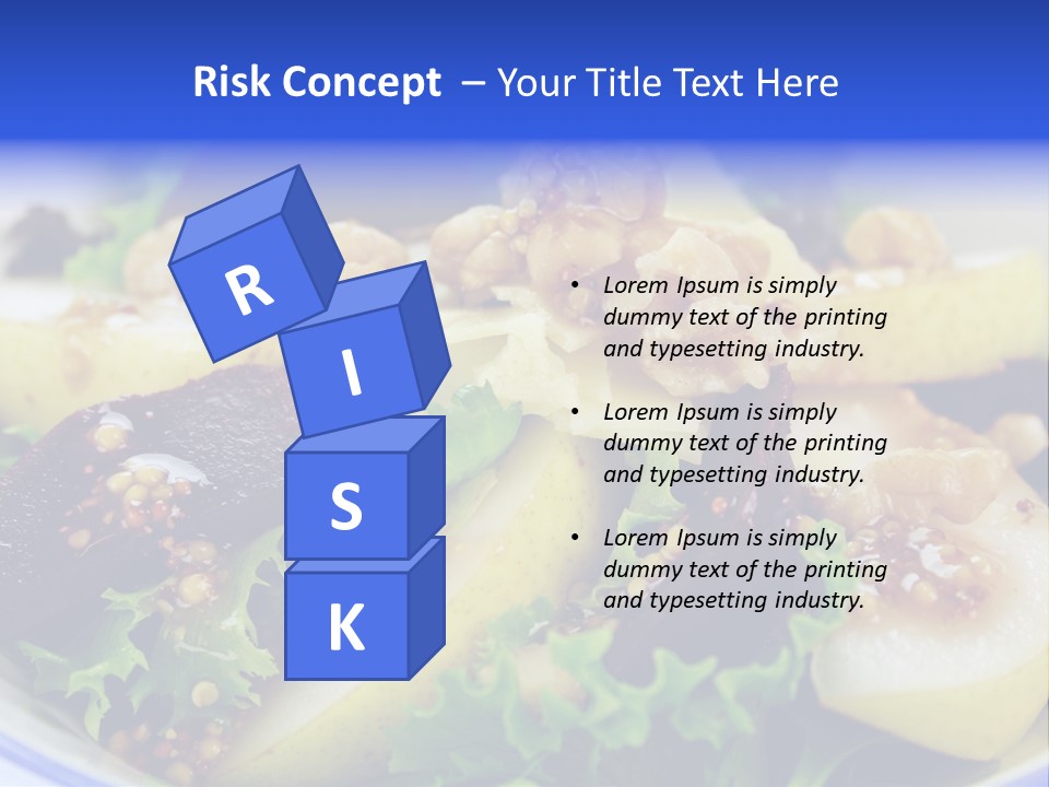 Delicious Freshly Made Pear, Beetroot And Walnut Salad Ready To Serve. PowerPoint Template