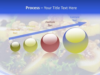 Delicious Freshly Made Pear, Beetroot And Walnut Salad Ready To Serve. PowerPoint Template