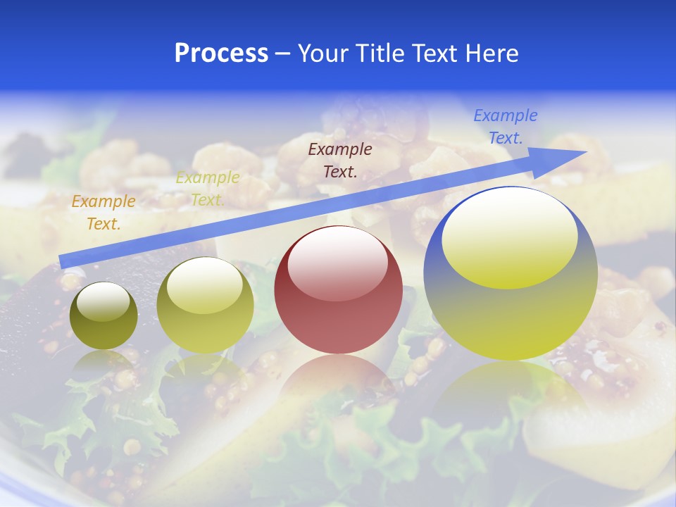 Delicious Freshly Made Pear, Beetroot And Walnut Salad Ready To Serve. PowerPoint Template