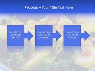 Delicious Freshly Made Pear, Beetroot And Walnut Salad Ready To Serve. PowerPoint Template
