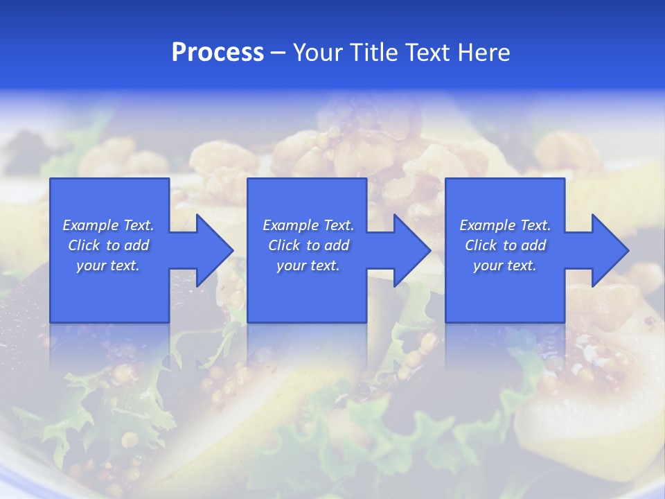 Delicious Freshly Made Pear, Beetroot And Walnut Salad Ready To Serve. PowerPoint Template