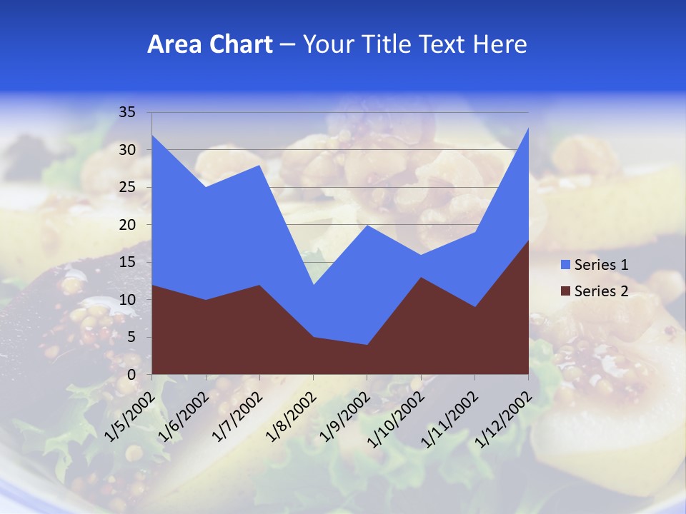 Delicious Freshly Made Pear, Beetroot And Walnut Salad Ready To Serve. PowerPoint Template
