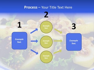 Delicious Freshly Made Pear, Beetroot And Walnut Salad Ready To Serve. PowerPoint Template