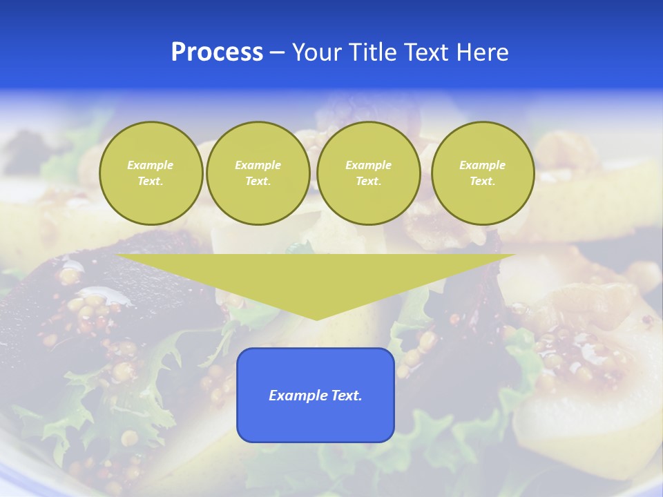 Delicious Freshly Made Pear, Beetroot And Walnut Salad Ready To Serve. PowerPoint Template