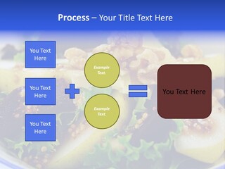 Delicious Freshly Made Pear, Beetroot And Walnut Salad Ready To Serve. PowerPoint Template