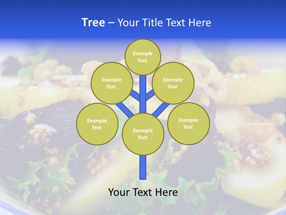 Delicious Freshly Made Pear, Beetroot And Walnut Salad Ready To Serve. PowerPoint Template