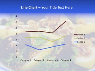 Delicious Freshly Made Pear, Beetroot And Walnut Salad Ready To Serve. PowerPoint Template