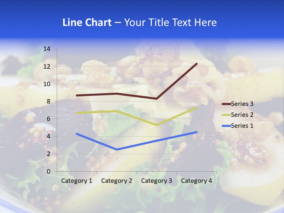 Delicious Freshly Made Pear, Beetroot And Walnut Salad Ready To Serve. PowerPoint Template