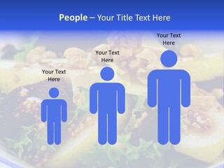 Delicious Freshly Made Pear, Beetroot And Walnut Salad Ready To Serve. PowerPoint Template