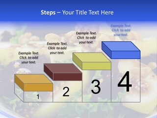 Delicious Freshly Made Pear, Beetroot And Walnut Salad Ready To Serve. PowerPoint Template