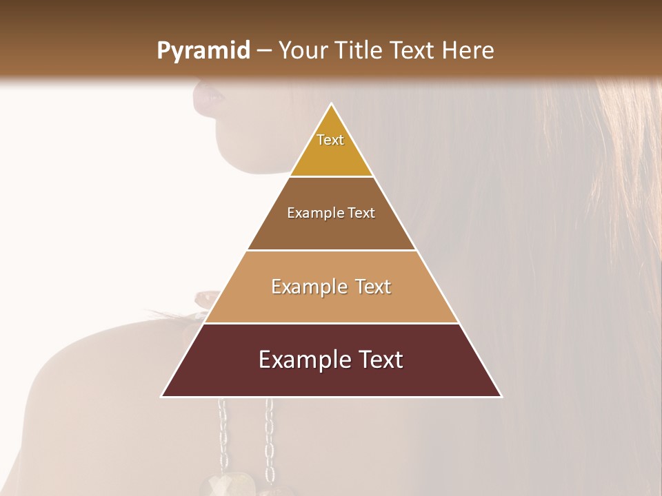 Back Side Shot Of Young And Beautiful Red Haired With Stones Necklace On Shoulder PowerPoint Template