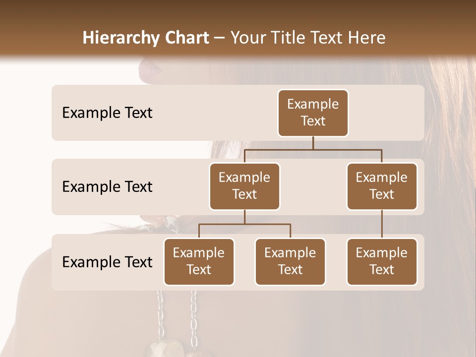 Back Side Shot Of Young And Beautiful Red Haired With Stones Necklace On Shoulder PowerPoint Template