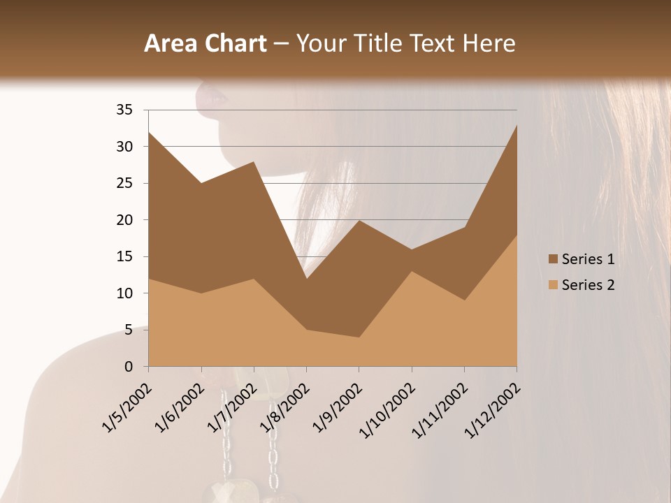 Back Side Shot Of Young And Beautiful Red Haired With Stones Necklace On Shoulder PowerPoint Template