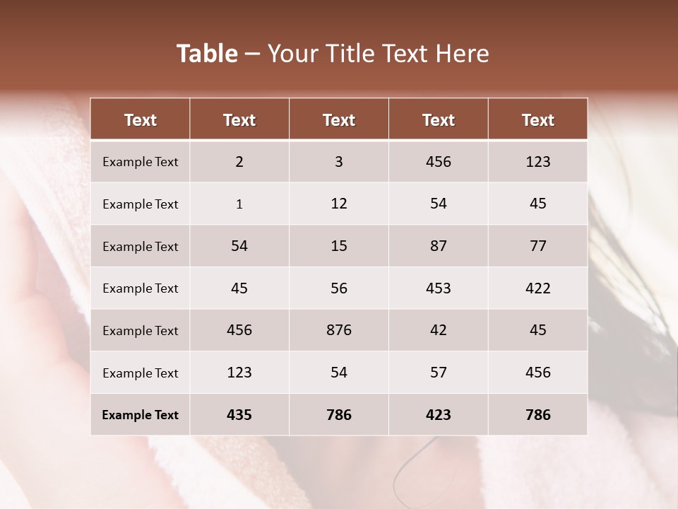 Lower Part Of Female Face Drying Herself With Soft Towel PowerPoint Template