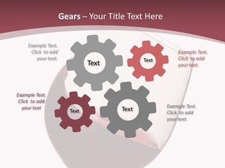 Moving Red Wine Glass Isolated Over White Background PowerPoint Template