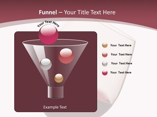 Moving Red Wine Glass Isolated Over White Background PowerPoint Template