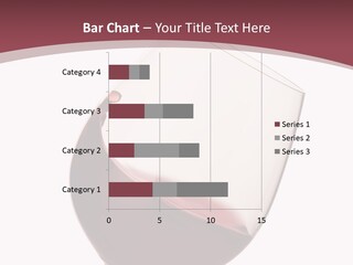 Moving Red Wine Glass Isolated Over White Background PowerPoint Template