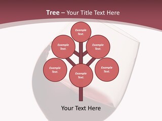 Moving Red Wine Glass Isolated Over White Background PowerPoint Template