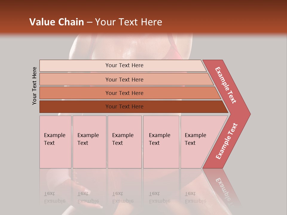 Woman With Football After A Workout PowerPoint Template