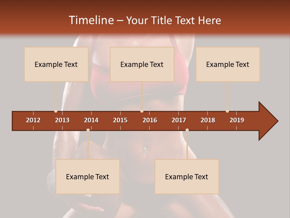 Woman With Football After A Workout PowerPoint Template