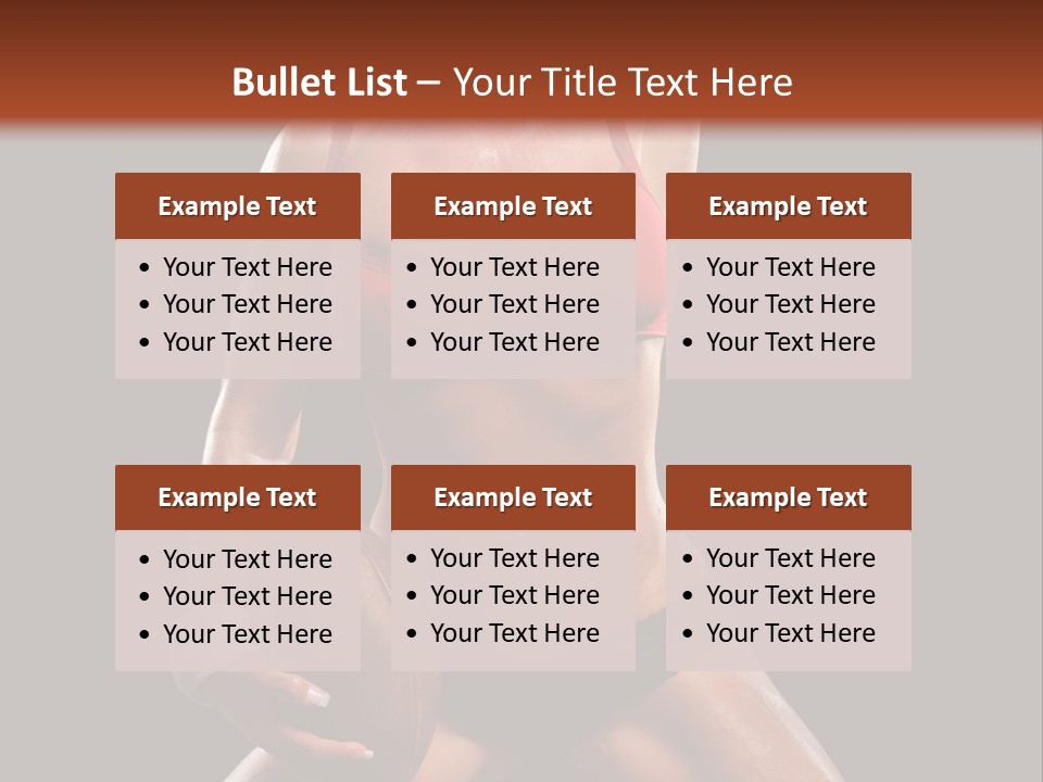 Woman With Football After A Workout PowerPoint Template