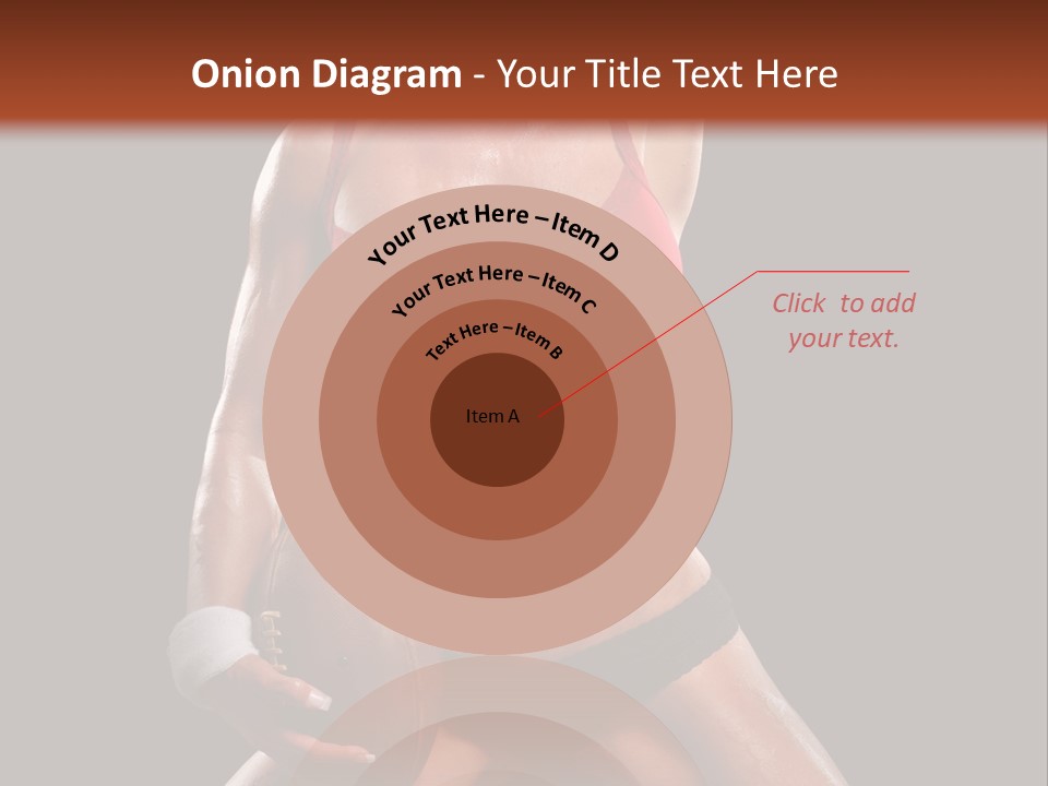 Woman With Football After A Workout PowerPoint Template