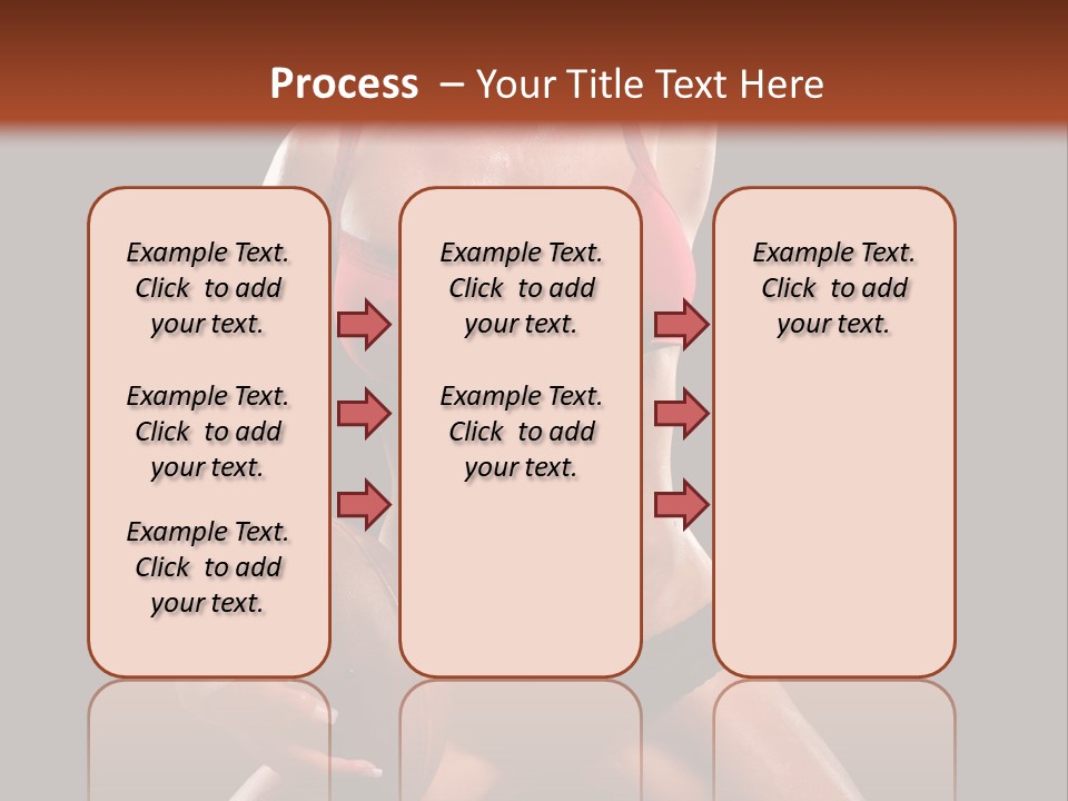 Woman With Football After A Workout PowerPoint Template