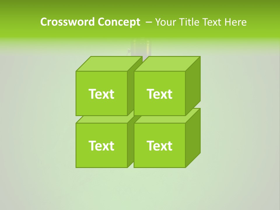 Energy-Efficient Cfl Bulb Shining At Center From A Simple Brass Fixture. Green Background Slightly Textured. PowerPoint Template